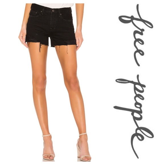 free people sofia denim shorts